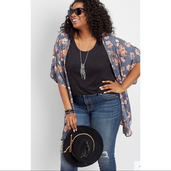 Maurices Tops - Maurices | Floral Open Front Kimono